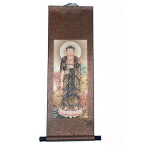 Silk Scroll: Taaching Buddha