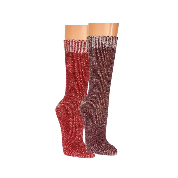 Str�mper med alpaka uld R�D OG BLOMMER�D