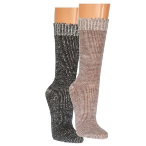 Str�mper med alpaka uld BEIGE og GR�