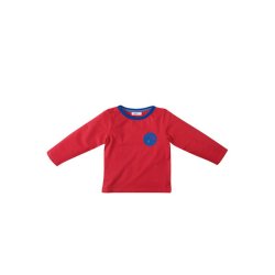 Trje,rd med bl detaljer,80cm