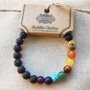 Buddha chakra lavasten armbnd