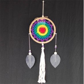 Drmmefanger regnbue farver medium