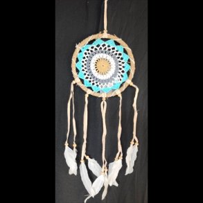 Drmmefanger pastel bl  16 cm