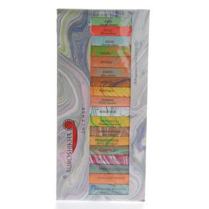 pakke 18 blandet dufte Auroshika Agarbathies rgelse