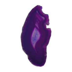 Agateskiver farvet i lilla 7-9 cm