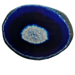 Agateskiver farvet i Bl 6-9 cm