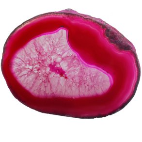 Agateskiver farvet pink 8,5-10 cm