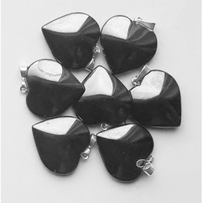 Hmatit Hjerte vedhng 20 mm