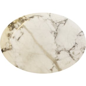 Flad sten Howlita fra USA ca.5 x 3,5 x 0,6 cm - 30-55 g