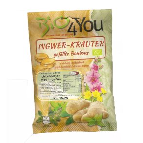Ingefr/urte bolsjer strke kologiske Bio4You