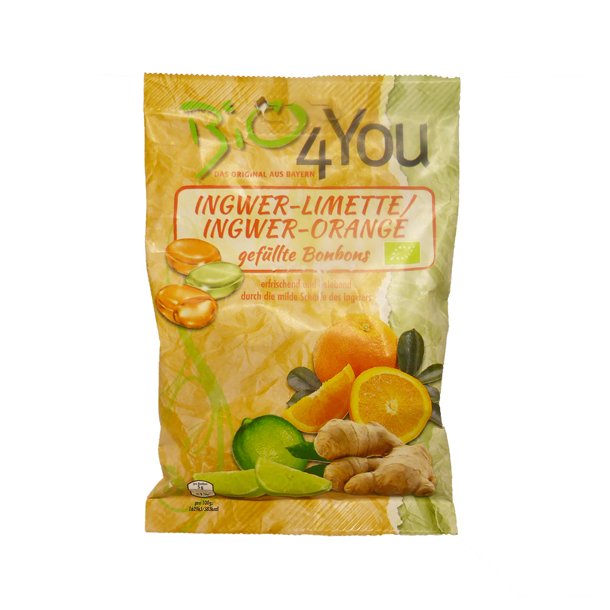 Ingefr-/lime bolsjer kologisk Bio 4You