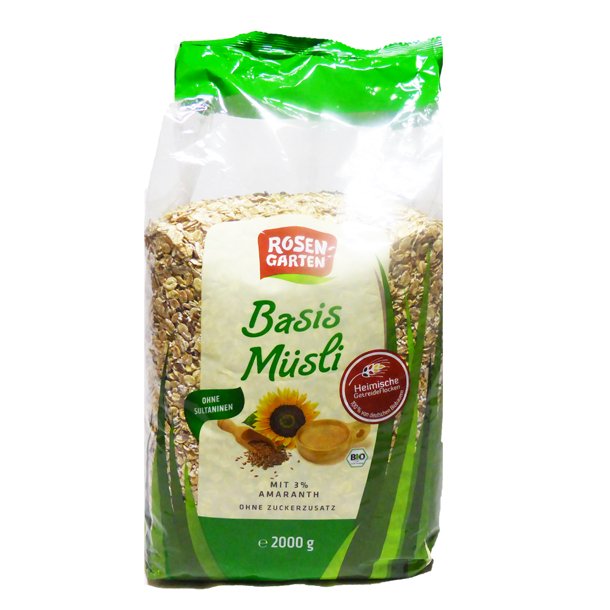 Basis mysli med amaranth �kologisk 2 kg - Rosengarten