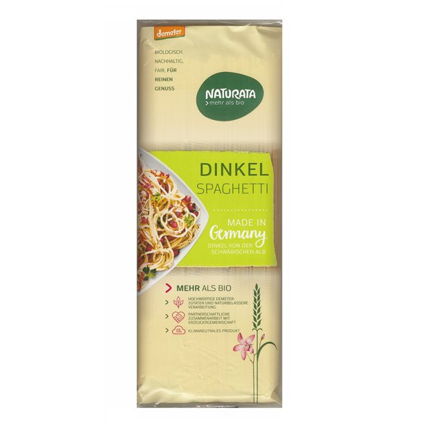 Spelt spaghetti Demeter (Naturata)