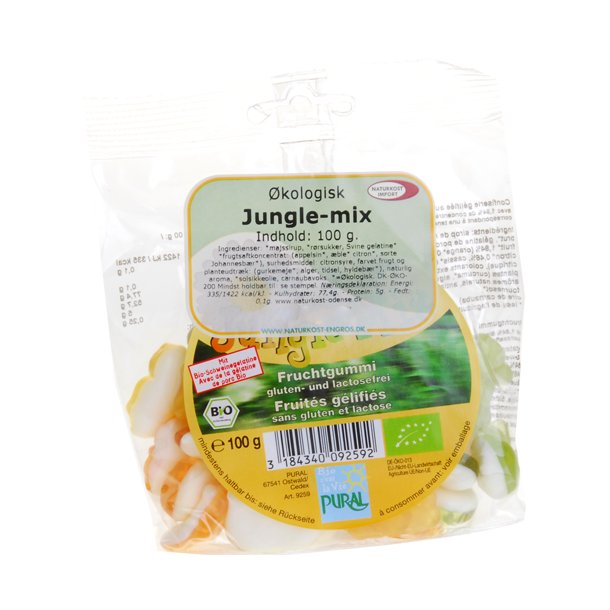 Jungle mix frugt vingummi kologisk