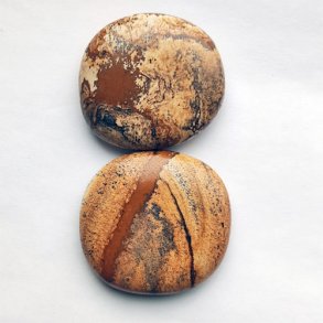 Zebrajaspis (printstone Zebra) Flad poleret Sten 1 kg