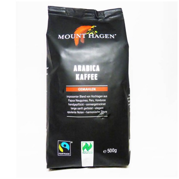 Arabica malet kaffe kologisk Fairtrade