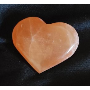 Selenit hjerte, rd 90-130 g