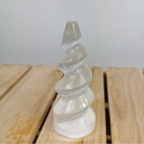 Selenit spiral ca. 9-10 cm