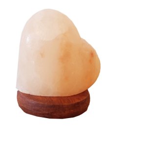 Himalayasalt USB Hjerte lampe pink ca. 400g