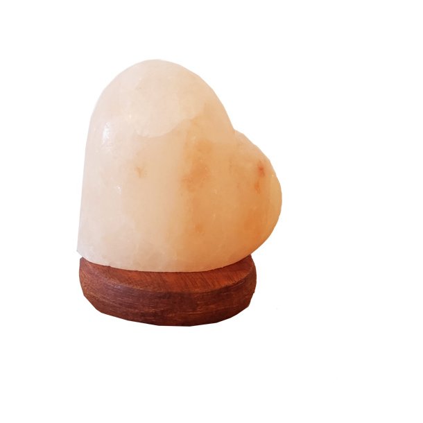 Himalayasalt USB Hjerte lampe pink ca. 400g