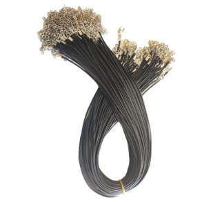 NYLON LDER 1,5 mm med karabinhage til MEDALJONER og vedhng