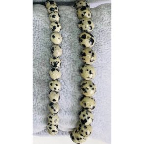 Dalmatiner jaspis armbnd ca. 6mm - diameter: ca. 5,5 cm