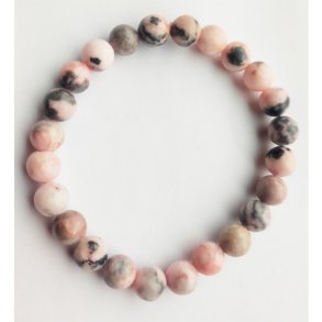 Pink Jaspis armbnd ca. 8 mm - diameter: ca. 5,5 cm