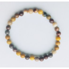 Mookait-Picasso jaspis armbnd ca. 6mm - diameter: ca. 5,5cm