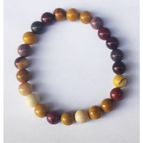 Mookait-Picasso jaspis armbnd ca. 8mm - diameter: ca. 5,5cm