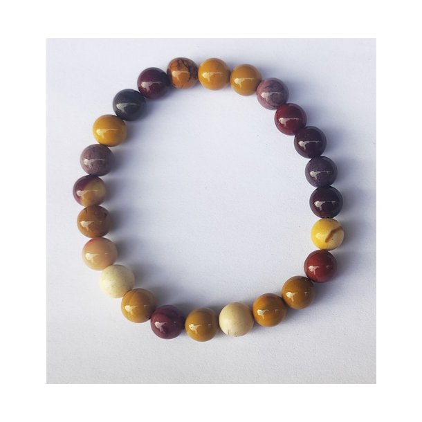 Mookait-Picasso jaspis armbnd ca. 8mm - diameter: ca. 5,5cm