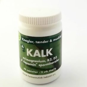 KALK m. magnesium, K2, D3 & spormineraler