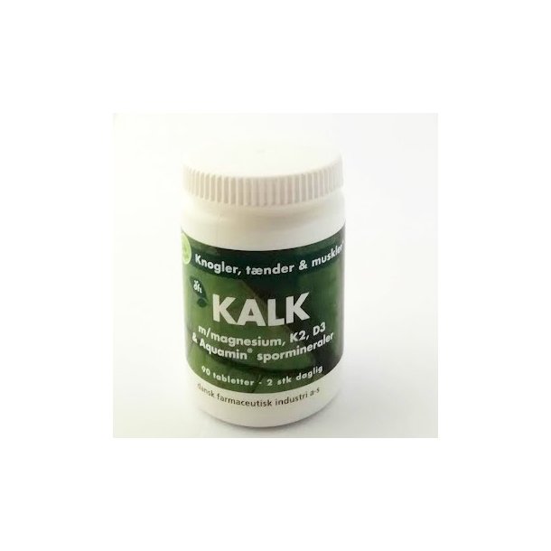 KALK m. magnesium, K2, D3 & spormineraler