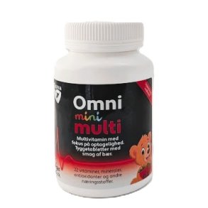 OmniMini Multi. Tyggetabletter med b�rsmag til b�rn