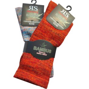 Winter bambus strmper Orange og bl