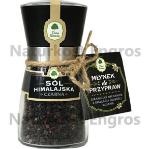 Kala Namak sort Himalaya salt i stor kvrn