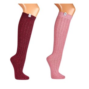 Jacquard knstrmper HINDBRRD OG LYSERD med merino uld