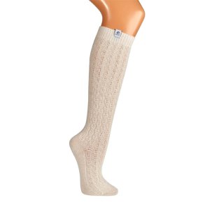 knstrmper VARM HVID Jacquard med merino uld