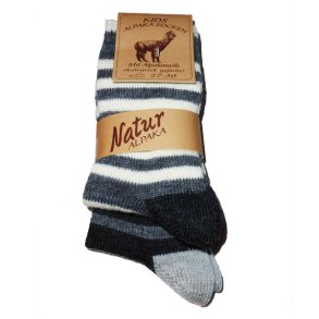 Brnestrmper m. alpaka uld,gr, str.27-30