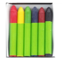 Bivoksfarve stifter 6 stk