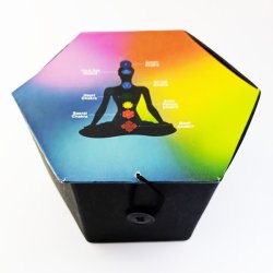 Buddha Sangskl St - Sort/Orange 10,7cm