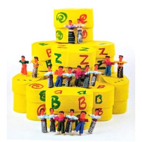 Worry people  6 mini bekymringsdukker i spnske