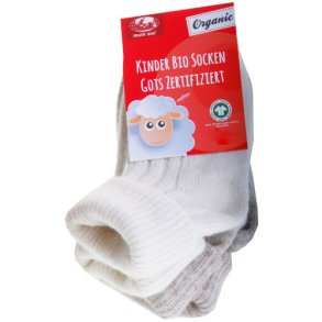 kologiske natur & beige brne uldstrmper GOTS