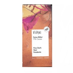 Vivani Mrk chokolade 71% kologisk - Vivani