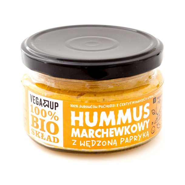 Hummus med gulerod og rget paprika kologisk