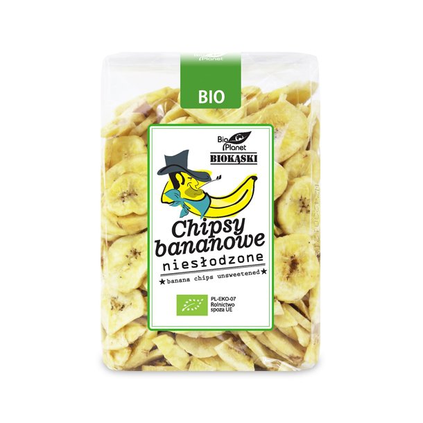 Bananchips usdet kologisk 350 g - BioPlanet