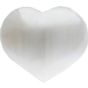 Selenit hjerter strre ca. 6 cm bredt