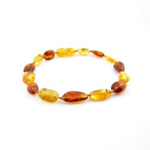 Lys/mrk rav armbnd 19 cm