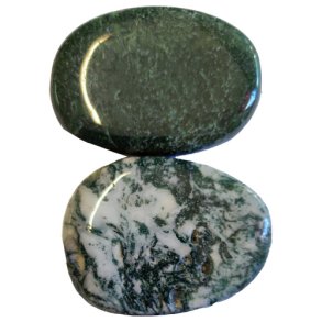 Flad sten Mosagat ca.3.5 x 5 cm - 20-35 g