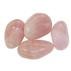 Rosenkvarts poleret 3 til 4 cm