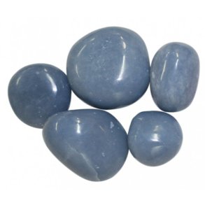 Angelit fra Peru 2-3 cm poleret runde sten